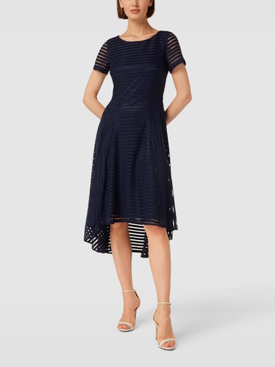Vera Mont Cocktailkleid mit Strukturmuster Dunkelblau 1