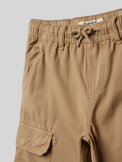 Garcia Bermudas mit Cargotaschen und elastischem Bund Camel 2