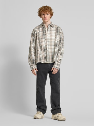 Pegador Vrijetijdsoverhemd met knoopsluiting Taupe - 1