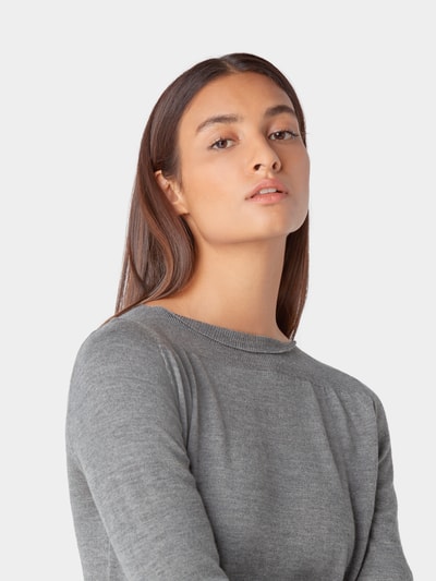 MM6 Maison Margiela Strickpullover aus Wolle Mittelgrau 3