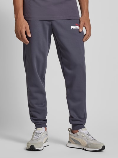 PUMA PERFORMANCE Regular Fit Sweatpants mit Label-Print Anthrazit 4