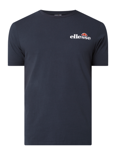 Ellesse T-shirt z wyhaftowanym logo Granatowy 2