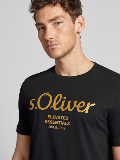 s.Oliver RED LABEL T-Shirt mit Rundhalsausschnitt Black 3