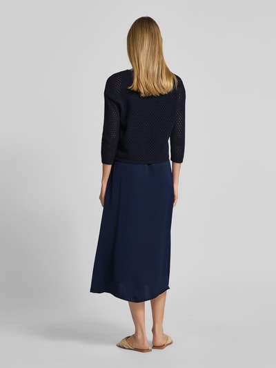 ROBE LÉGÈRE Midi-jurk met gaatjesmotief Marineblauw - 5