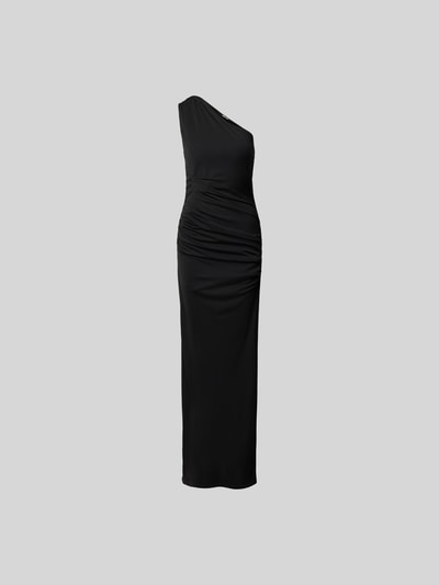 ROTATE Midikleid mit One-Shoulder-Träger Black 2