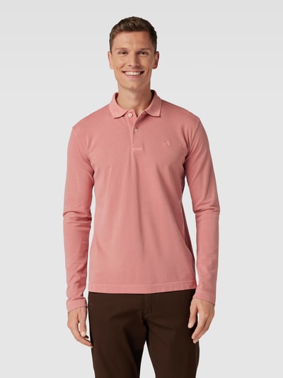 Marc O'Polo Poloshirt met labeldetail Oudroze - 4