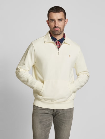 Polo Ralph Lauren Sweatshirt mit Logo-Stitching Offwhite 4