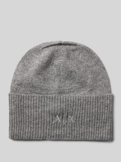 ARMANI EXCHANGE Czapka beanie z domieszką kaszmiru Jasnoszary 1