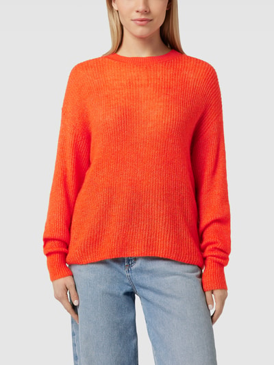 Esprit Collection Strickpullover mit Strukturmuster Orange 4