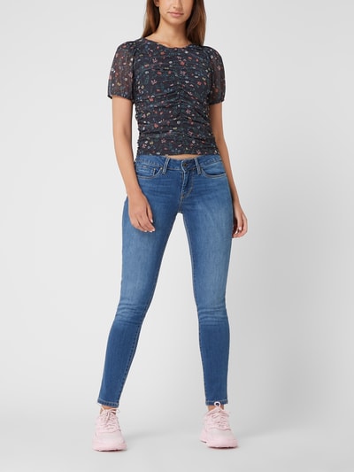 Pepe Jeans T-shirt z kwiatowym wzorem model ‘Perrie’  Czarny 1