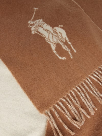 Polo Ralph Lauren Schal mit Label-Stitching Camel 2