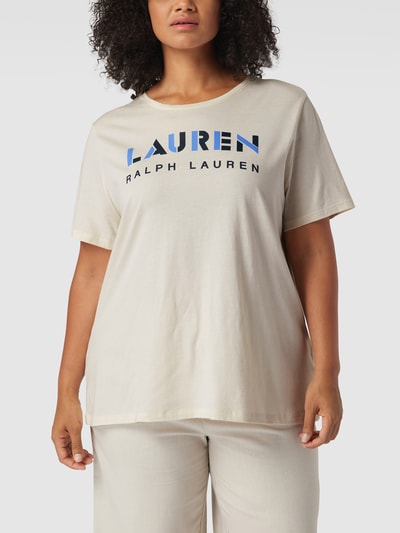 Lauren Ralph Lauren Curve PLUS SIZE T-Shirt mit Label-Print Offwhite 4