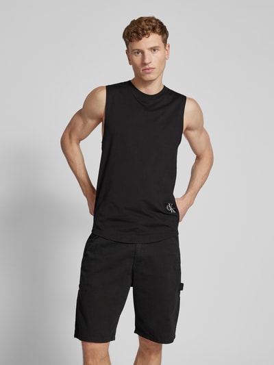 Calvin Klein Jeans Tanktop mit Label-Patch Black 4