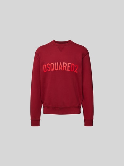 Dsquared2 Sweatshirt mit Label-Print Bordeaux 2