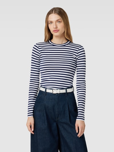 Polo Ralph Lauren Bluzka z długim rękawem z wzorem w paski Granatowy 4