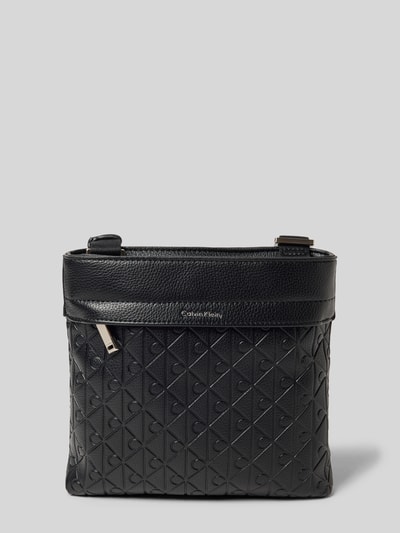 CK Calvin Klein Handtasche mit Label-Detail und Schulterriemen BLACK 1