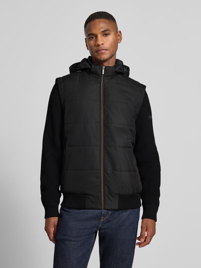 bugatti Kurtka hybrydowa z kapturem Czarny 4