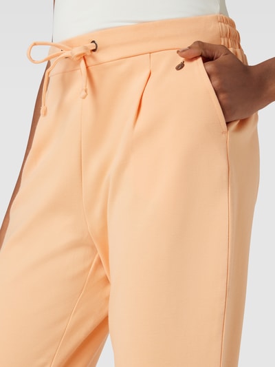 Fransa Stretch Fit Stoffhose mit Bundfalten Modell 'ZASTRETCH 1' Apricot 3