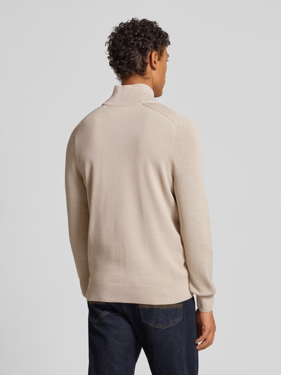 Marc O'Polo Regular fit gebreid jack van puur katoen Beige - 5