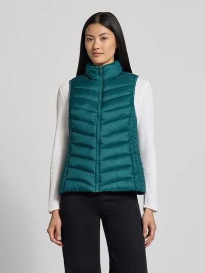Jake*s Casual Kamizelka w kroju regular fit ze stójką Lazurowy 4
