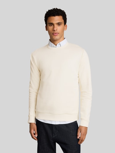 Tom Tailor Denim Regular Fit Sweatshirt aus Baumwoll-Mix Offwhite 4