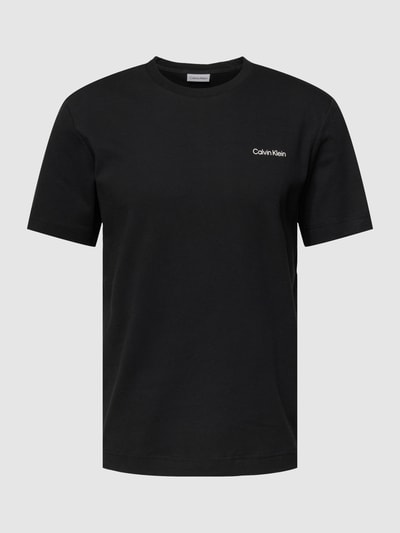 CK Calvin Klein T-Shirt mit Label-Detail Black 2