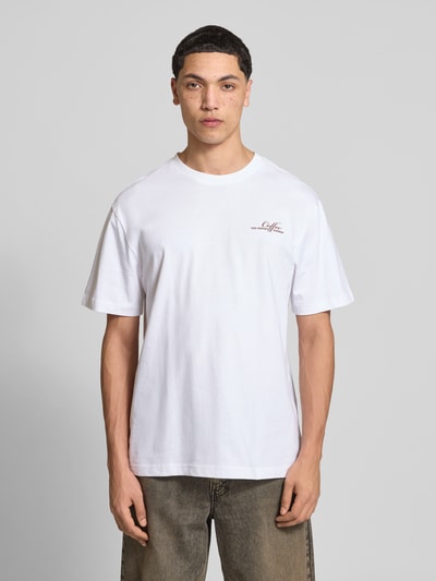 ONLY & SONS Regular Fit T-Shirt aus reiner Bio-Baumwolle Modell 'FRED LIFE' Weiss 4