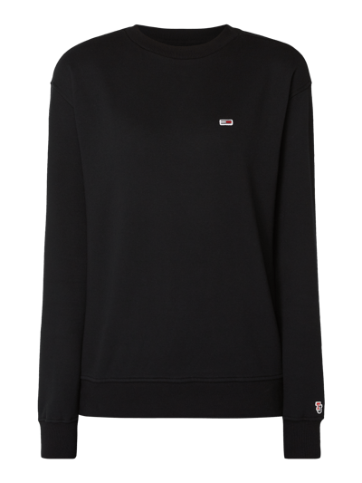 Tommy Jeans Sweatshirt mit Logo-Aufnäher  Schwarz 2