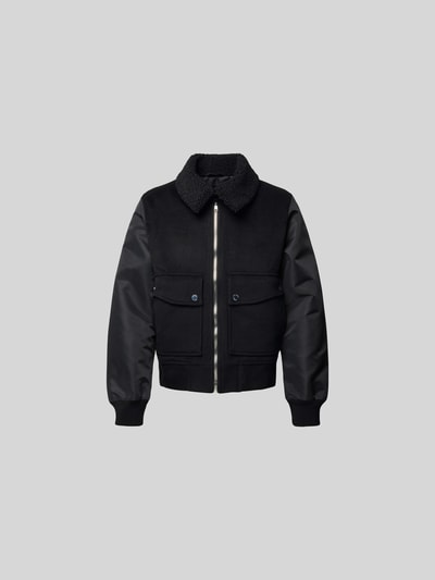 ISNURH Bomberjacke mit Woll-Anteil Black 2