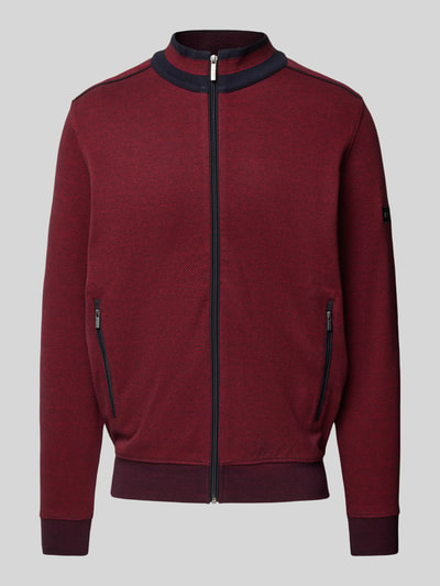 bugatti Sweatjacke mit Stehkragen Rot 2