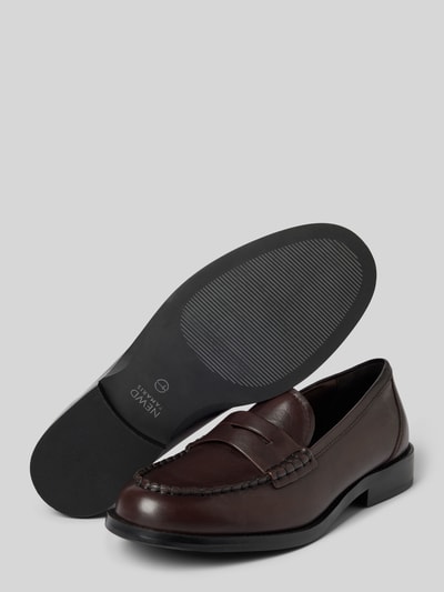 Newd Tamaris Loafers mit Blockabsatz Dunkelbraun 4