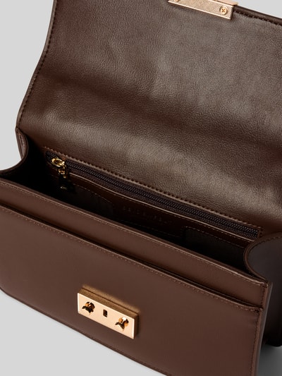 Seidenfelt Umhängetasche in Leder-Optik Modell 'Roros' Dunkelbraun 5