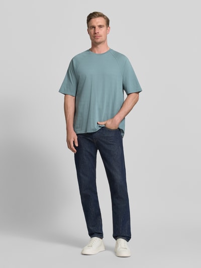 CK Calvin Klein Regular Fit T-Shirt aus reiner Baumwolle Helltuerkis 1