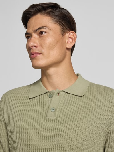 BOSS Orange Relaxed fit poloshirt van een mix van katoen en kapok Lindegroen - 3