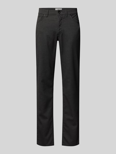 Brax Regular fit broek in 5-pocketmodel, model 'CADIZ' Antraciet - 2