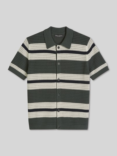 Marc O'Polo Regular Fit Freizeithemd aus Baumwoll-Mix Oliv 2