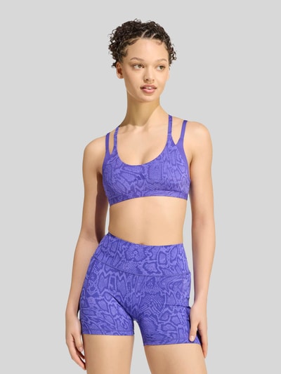 adidas Training Sport-BH mit Animal-Print Lila 3