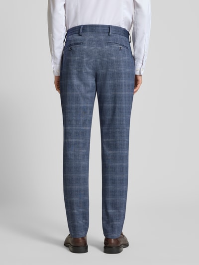 s.Oliver BLACK LABEL Slim fit pantalon met riemlussen Donkerblauw - 5