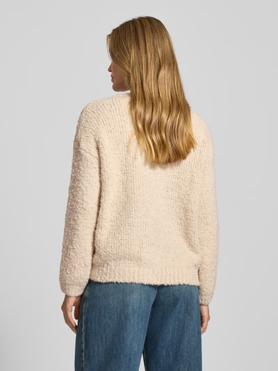 ZABAIONE Gebreide cardigan met structuurmotief Beige - 5