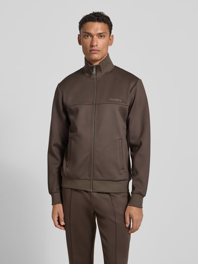 Les Deux Jacke mit Stehkragen Modell 'Ballier Track' Mittelbraun 4