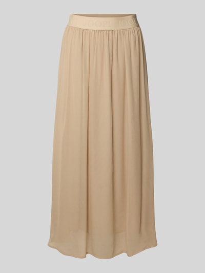 JOOP! Maxirock aus Viskose mit Logo-Stitching Modell 'SUMI' Beige 2