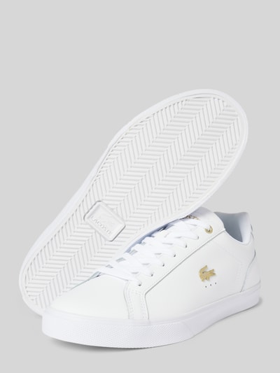 Lacoste Ledersneaker mit Label-Applikation Modell 'LEROND' Weiss 3