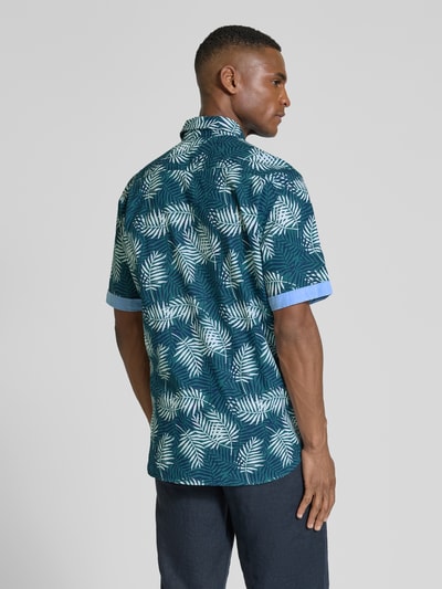 Christian Berg Men Regular Fit Freizeithemd mit Brusttasche Metallic Gruen 5