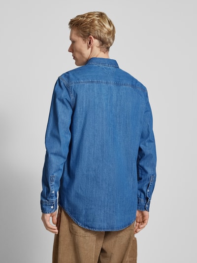 Tommy Jeans Freizeithemd mit Knopfleiste Jeansblau 5