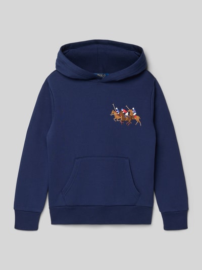Polo Ralph Lauren Teens regular fit hoodie van katoenmix Marineblauw - 1