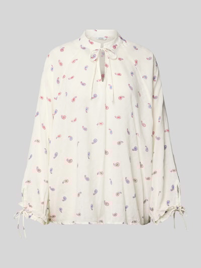 Mustang Blusenshirt mit Stehkragen Modell 'Bellflower' Ecru 2