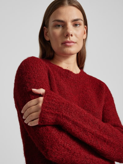 Vero Moda Pullover mit Rundhalsausschnitt Bordeaux 3