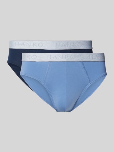 Hanro Slip mit Label-Bund im 2er-Pack Marine 1