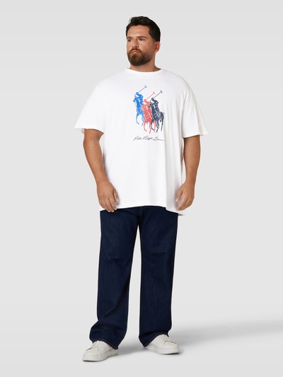 Polo Ralph Lauren Big & Tall PLUS SIZE T-shirt met label- en motiefprint Wit - 1