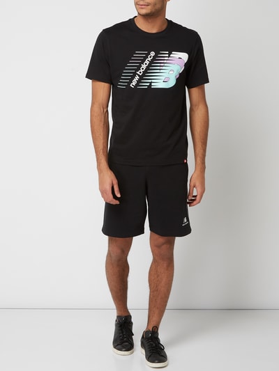 New Balance Athletic fit T-shirt met logoprint Zwart - 1